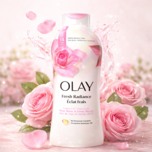 Gel Douche Olay Fresh Radiance à l’Eau de Rose – Éclat Frais – 650 ml